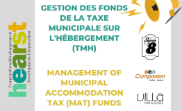 Gestion des fonds de la taxe municipales sur l'hébergement (TMH)